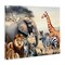 Stupell Industries Grouped Jungle Animals Canvas Wall Art Design by Nicole DeCamp